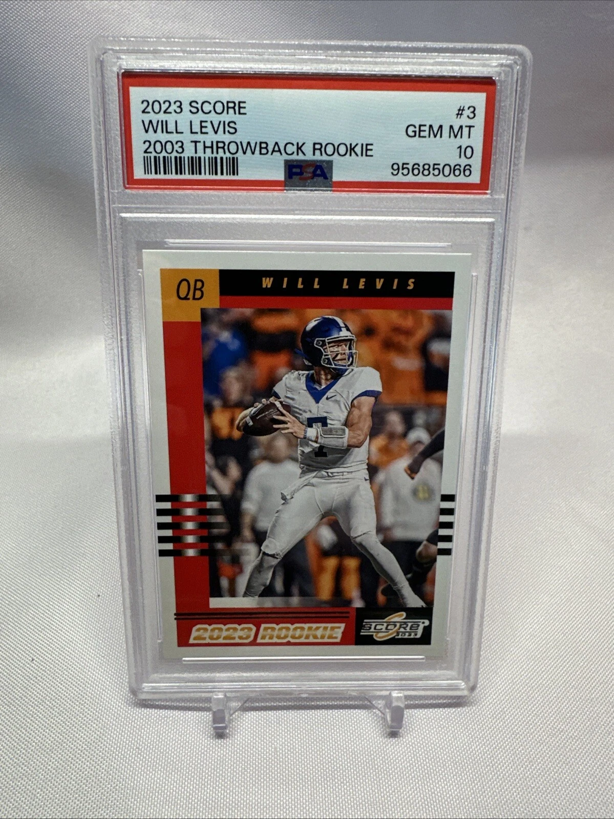 Will Levis Panini Score 2003 Throwback Rookie #3 Base