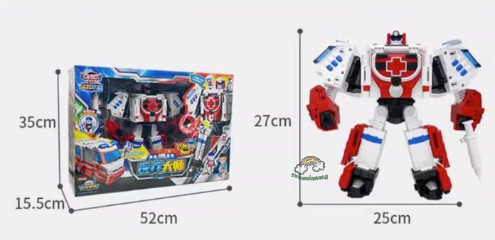 Hello Carbot MEOIENT Transforming Robot Ambulance Action Figure