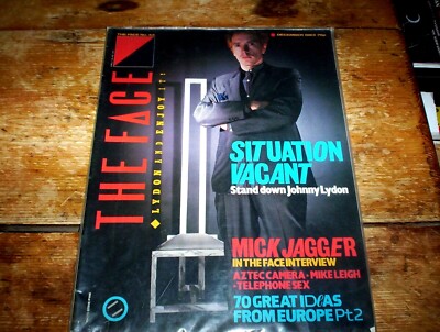The FACE magazine Dec 1983 JOHN LYDON cover w/ Mick Jagger, Aztec Camera EXC