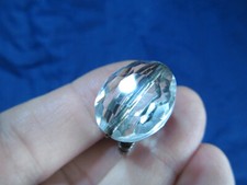 Artisan Modern Faceted Crystal and Wire Ring Size 8.5