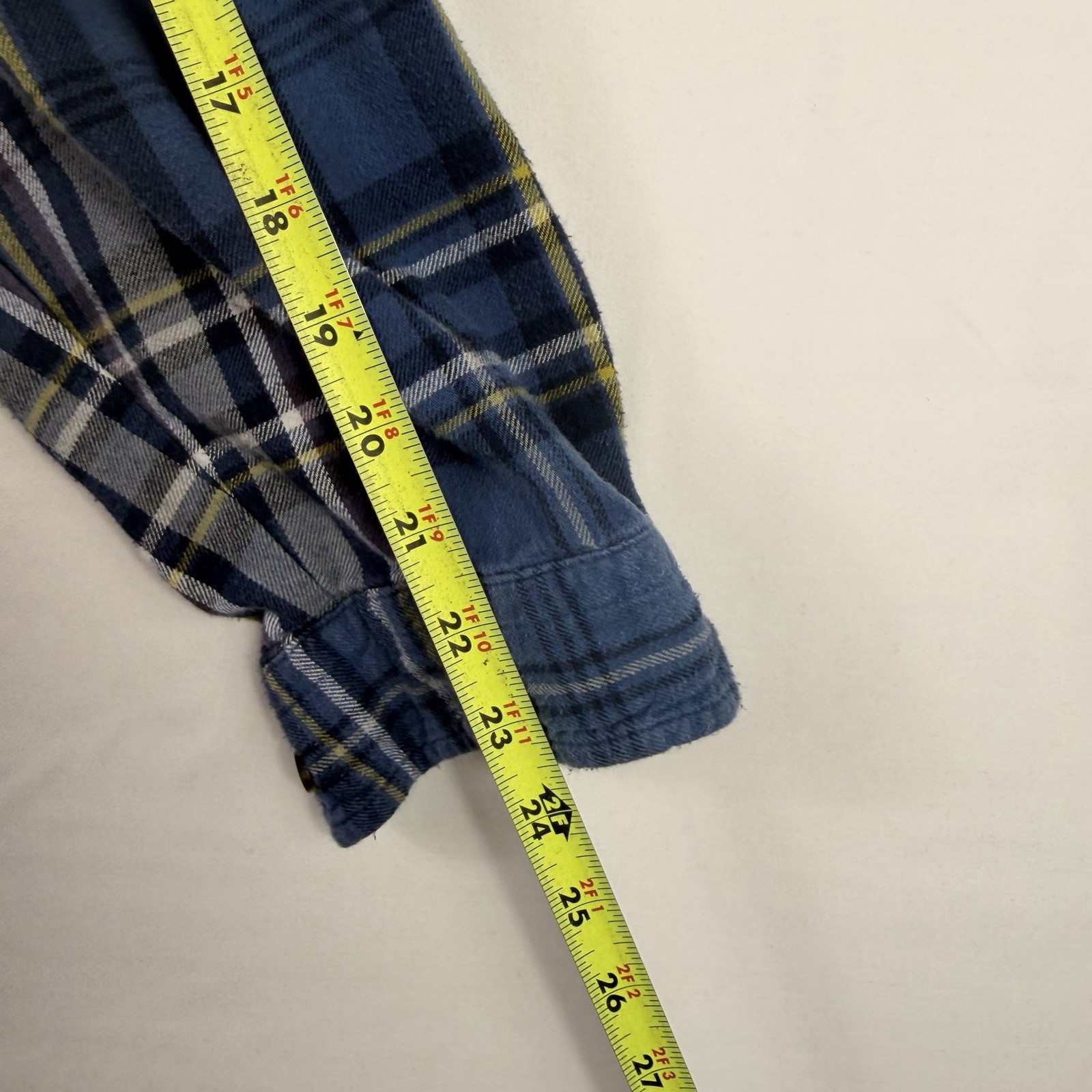 John Bartlett Consensus Blue Flannel Button Up Sh… - image 9