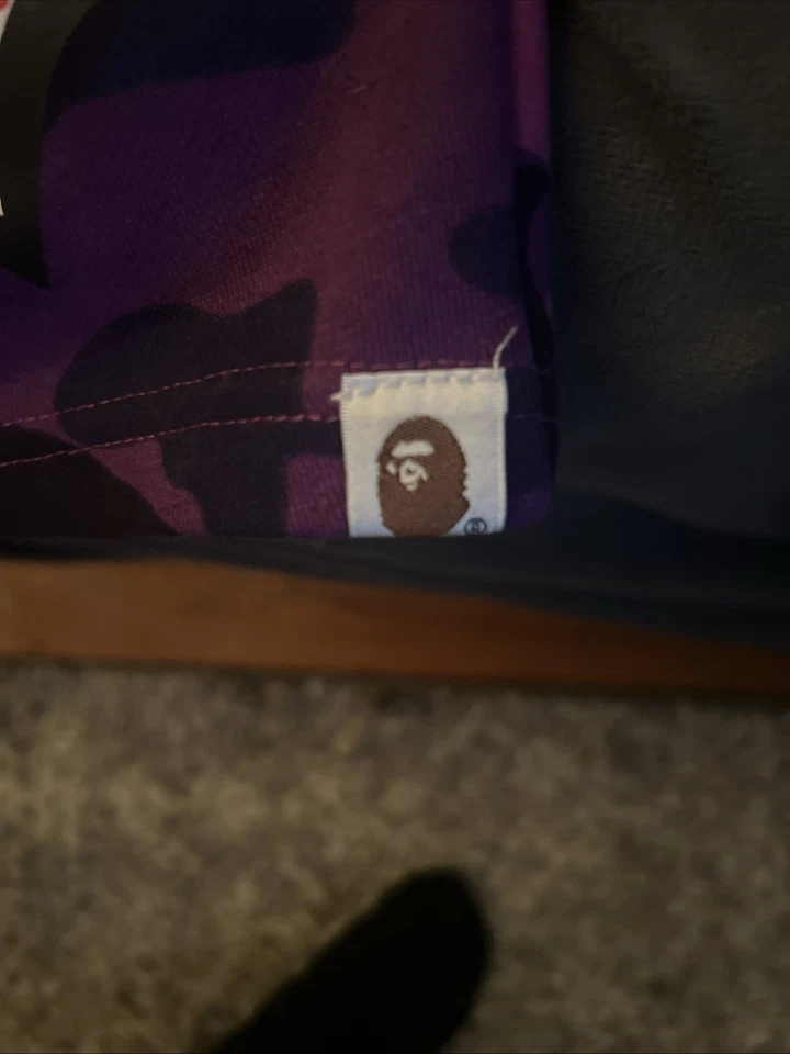 Bape фиолетовый камуфляж стороне акулы шорты * REPS * - Изображение 3 из 4