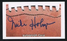 Mike Holmgren NFL Coach 3X Super Bowl Champion Packers 49ers signed Card  E28873