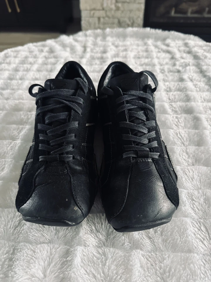 Zapatillas De Colección Y2K Diesel Aquila Puntera Cuadrada Negras, Para Mujer 9, Usadas en Excelente Condición, Raras Foto 2 de 4