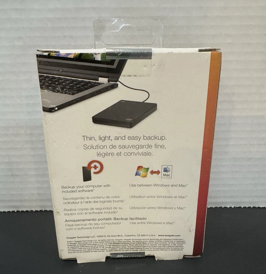 Seagate 1TB Backup Plus Slim Portable Storage External Hard Drive NIB - Image 3 of 4