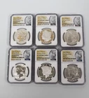 2023 Morgan & Peace Dollar 6 Coin Set-NGC MS70/PF70 Ultra Cameo/Rev Proof PF70