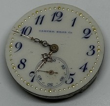 Carter Bros Co Movement Portland ME 17 Jewels Swiss Runs