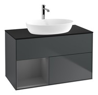 Villeroy & Boch Finion Waschbeckenunterschrank FüR Becken Mittig Regal Links...