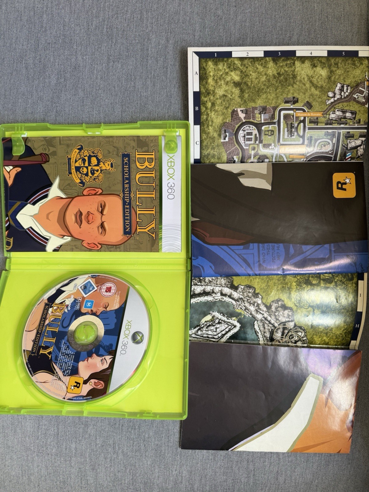 BULLY SCHOLARSHIP ÉDITION FR XBOX 360 - COMPLET NOTICE ET 2 CARTE