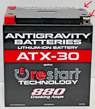 Antigravity ATX30 RE-START Lithium Battery 880 Cranking Amp Untested
