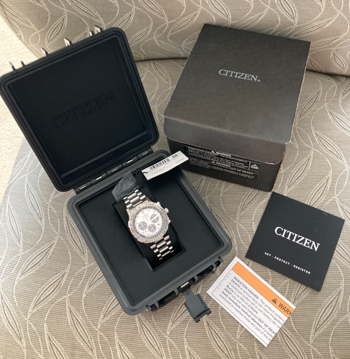 Citizen Promaster Navihawk Chronograph Silver Dial Men's Watch