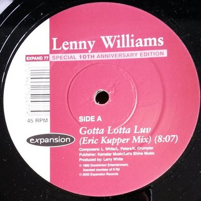 Lenny Williams - Gotta Lotta Luv / Here's A Ticket (12'')