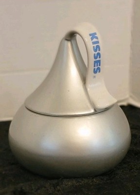 Hershey' Kiss Shaped Red Ceramic Candy Jar or warmer Collectible Vintage Kisses