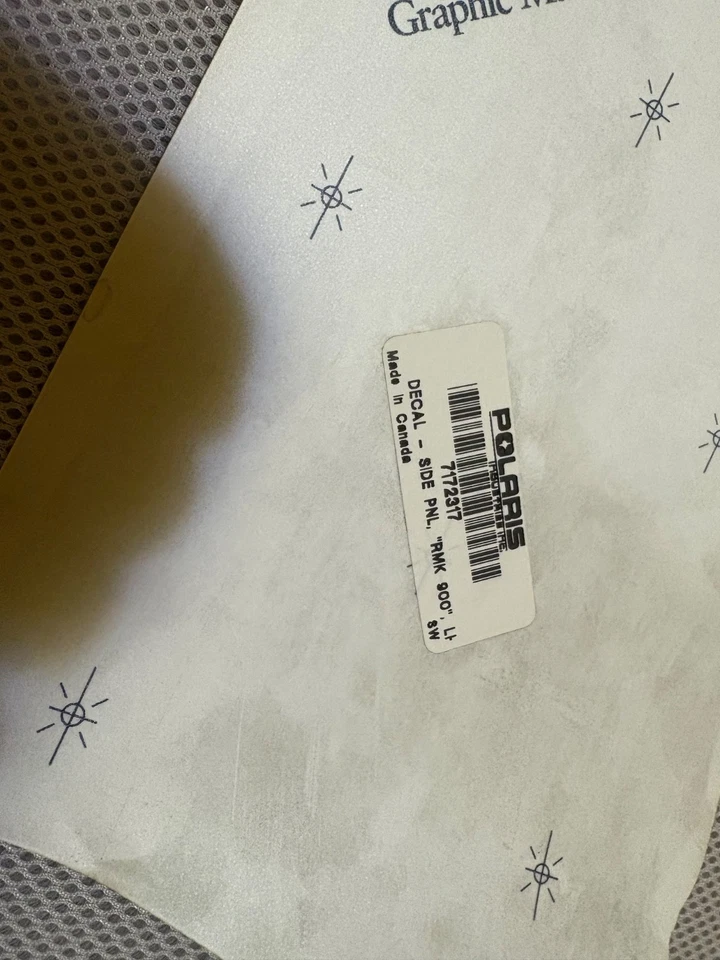 2005 RMK 900 50th Anniversary left side panel decal part number 7172317 - Image 4 of 4