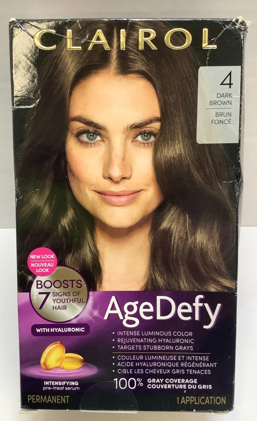 Dye W/hyaluronic, 4 Dark Brown