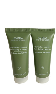 2 AVEDA Tourmaline Charged ~ EXFOLIATING CLEANSERS ~ 1.4 fl oz each ~ NEW!!