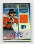 2012-13 PANINI CERTIFIED CLAUDE GIROUX BLUE FABRIC OF THE GAME AUTO JERSEY /50