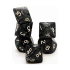 Crystal Caste Dice Onyx w/White - Assorted (6) NM