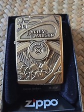 Zippo Feuerzeug- Harley Davidson Motor Flag V-Twin/ Messing- K-10/11/2010 ungez.