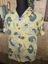 Vintage 1940's Kamehameha Hawaiian Aloha Shirt m1208