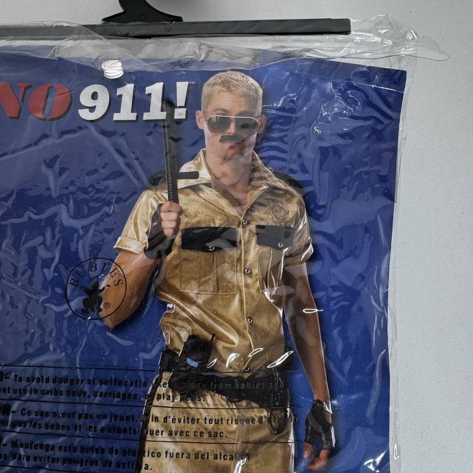 Nuevo Disfraz Reno 911 Lt. Dangle Hombre Deluxe Mediano Foto 2 de 4
