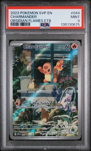2023 POKEMON SVP EN-SV BLACK STAR PROMO #044 CHARMANDER PSA 9