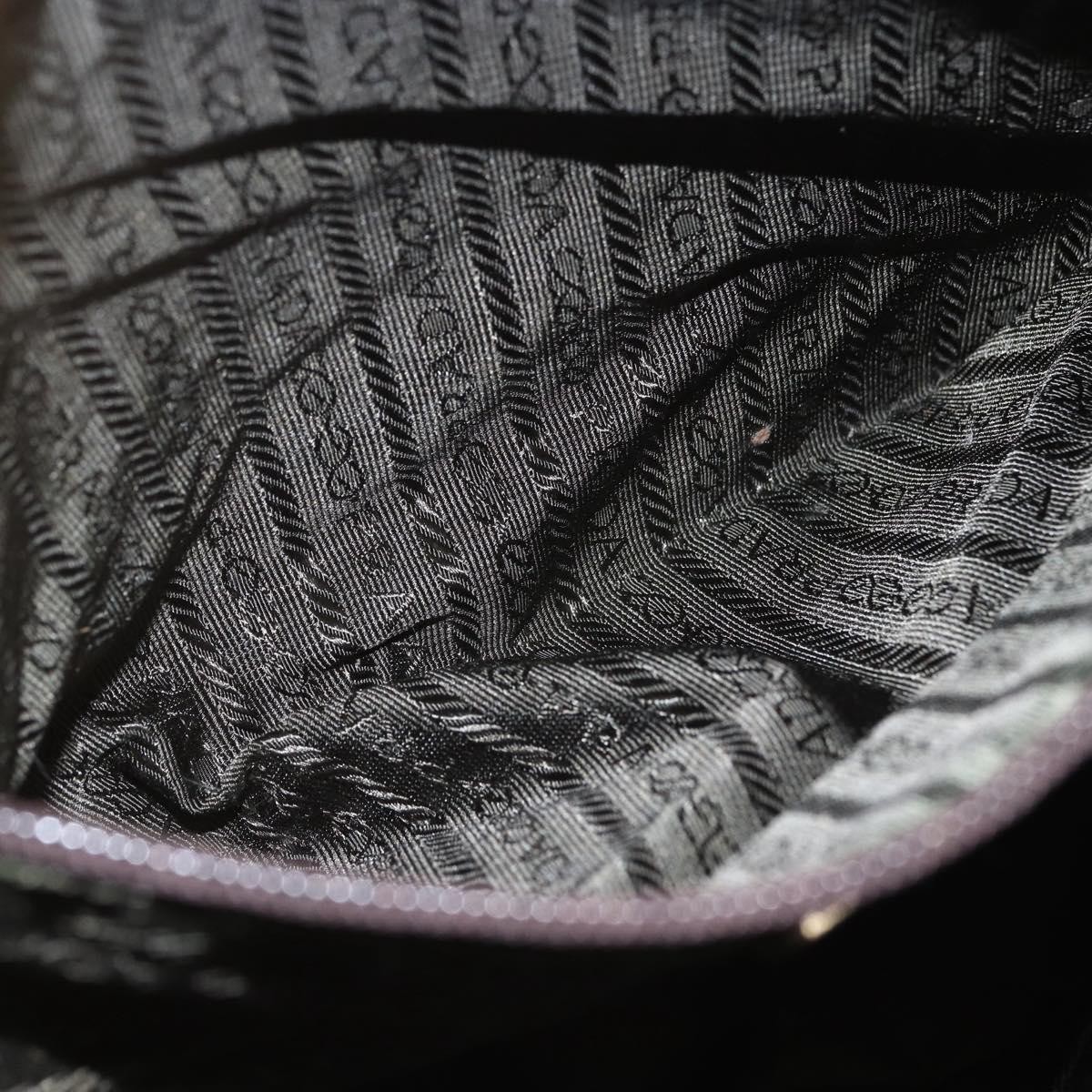 PRADA Backpack Nylon Beige Silver Auth 164263 thumbnail 24