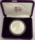 1986 S Silver Dollar American Eagle Liberty One Ounce Choice Proof Bullion COA