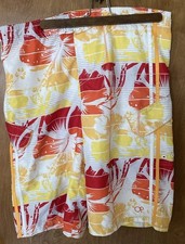 Vintage 80s OP OCEAN PACIFIC SHORTS SWIM TRUNKS YOUTH XL 14-16 orange