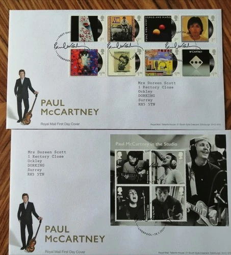 GB 2021 PAUL McCARTNEY FDCs 28.05.21 with LIVERPOOL postmarks