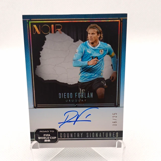 Panini Noir Road to FIFA World Cup 2025-26 Diego Forlán  06/25 on Card Autograph