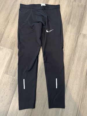 Nike Power Tech Mens Running Tights Black Size XL Dri-FIT AT4022-011
