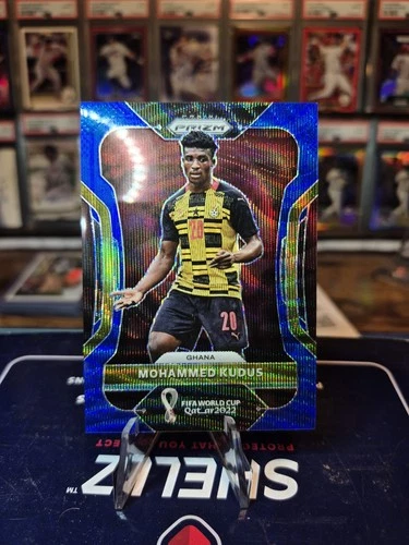 2022 Panini Prizm World Cup Qatar Blue Wave Prizm /199 Mohammed Kudus