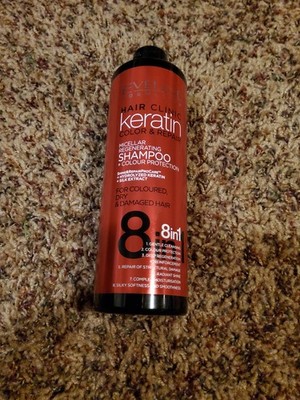 Eveline Cosmetics Keratin Color & Repair Shampoo & Protection, 8 in 1, Micellar