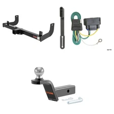 CURT Tow Package Trailer Hitch Wiring Harness 45155 Ball Mount Pin & Clip, 13368