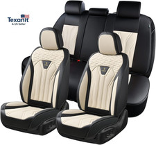 Leather Seat Covers, Seat Covers Full Set, Car Seat Protectors 5 Seats, Automoti