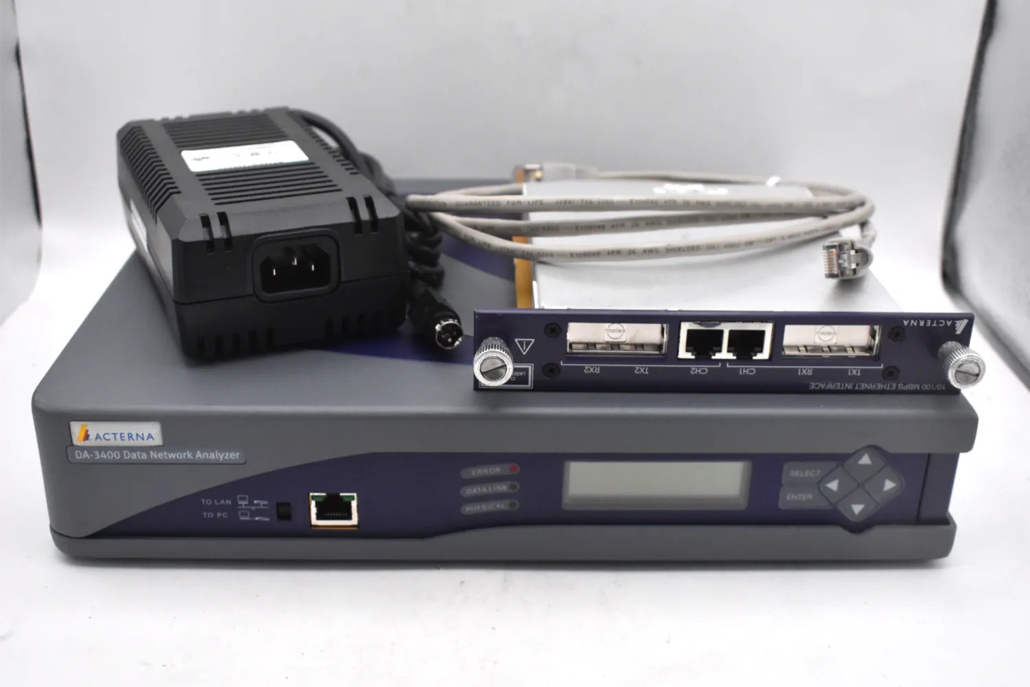 JDSU (ACTERNA) DA-3400 DATA NETWORK ANALYZER WITH ETHERNET INTERFACE