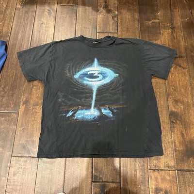 2007 Bungie Halo 3 Xbox 360 Black Blue Graphic Cotton Crew Neck Men's T-Shirt