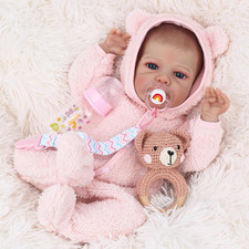 Realistic Reborn Baby Dolls Girl 20 Inch Lifelike Doll with Red Hair