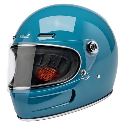 Biltwell Gringo SV Glanz Helm Atlantikgrün Glatte Farbe Größe M