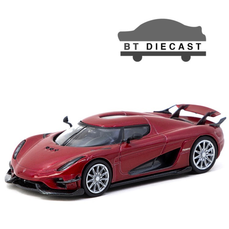TARMAC WORKS KOENIGSEGG REGERA 1/64 DIECAST MODEL CAR RED METALLIC