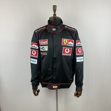 Vintage Marlboro Vodafone F1 Ferrari Racing Full Zip Bomber Jacket Men s XL/XXL