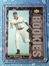 Upper Deck 1994 Star Rookie Alex Rodriguez #24 Seattle Mariners MLB Rookie Card. rookie card picture
