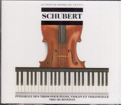 Schubert: Trii für Klavier Violine und Violoncello / Trio Rubinstein - CD