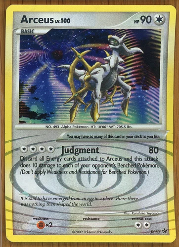 Arceus DP50 ~ Holo ~ Diamond & Pearl Black Star Promo ~ NM/Mint!!