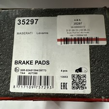 35297 BRAKE PAD SET, DISC BRAKE FITS MASERATI LEVANTE SUV 3.0 Q4