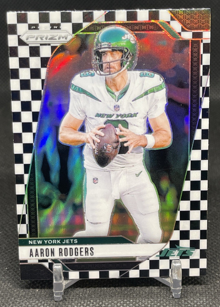2024 Panini Prizm - Aaron Rodgers #222 Black & White Checker Prizm