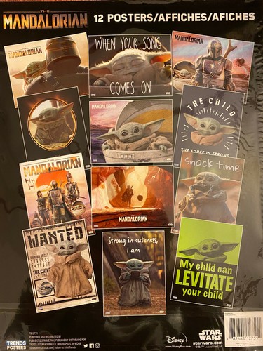 Colección de carteles de Star Wars The Mandalorian (12) 8"" x 11"" desgarros - Imagen 2 de 2