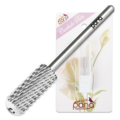 PANA 3/32'' Shank Size - Silver Small Barrel Smooth Top Nail Carbide Bit (XC)