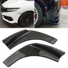 Par de divisores difusores de labios tipo fibra de carbono tipo winglet Canard